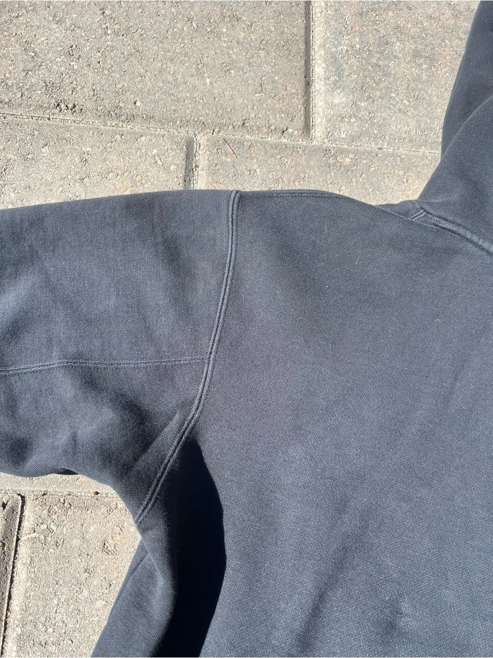Jordan Flight Men's Fleece Hoodie Black Satin Lined Hood Small